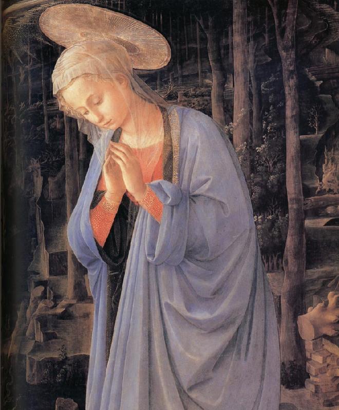 Fra Filippo Lippi Details of The Adoration of the Infant Jesus oil painting image